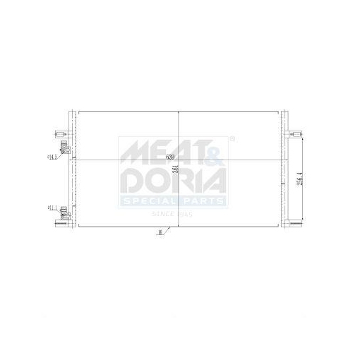 MEAT & DORIA Kondensator, Klimaanlage 991244