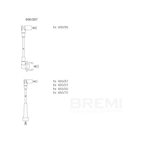 BREMI Z&uuml;ndleitungssatz 600/207