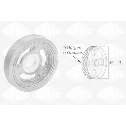 SASIC Riemenscheibe, Kurbelwelle 2150004