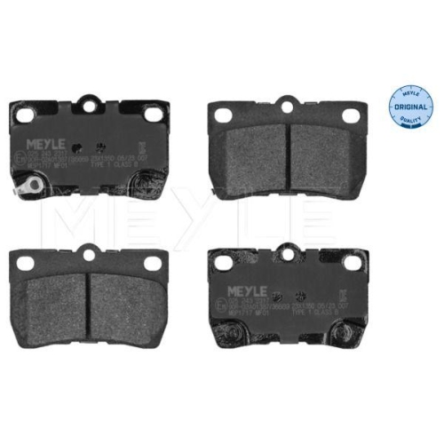 MEYLE Bremsbelagsatz, Scheibenbremse MEYLE-ORIGINAL: True to OE. 025 243 2317