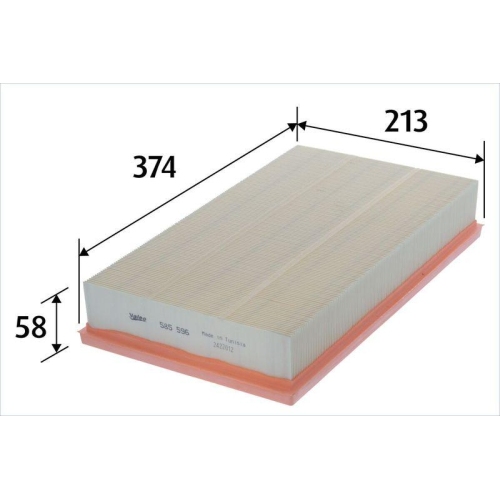 VALEO Luftfilter 585596