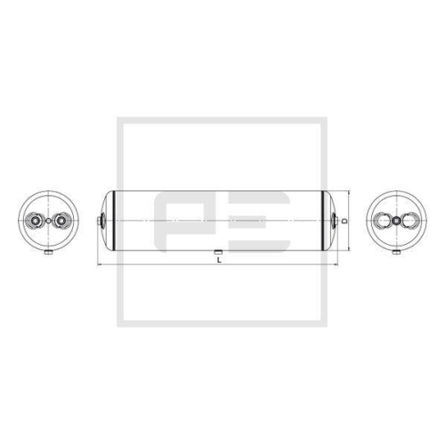 PE Automotive Luftbeh&auml;lter, Druckluftanlage 076.454-80A
