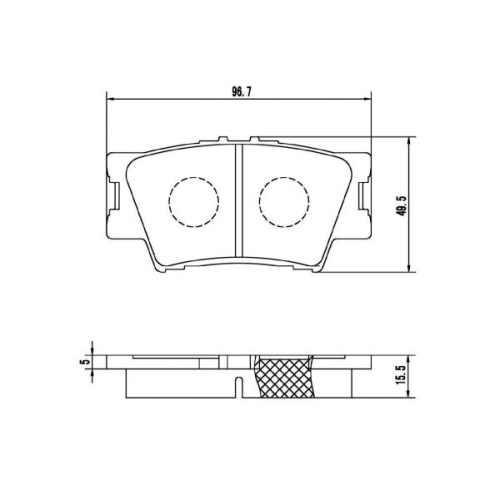 MAPCO Bremsbelagsatz, Scheibenbremse 6890