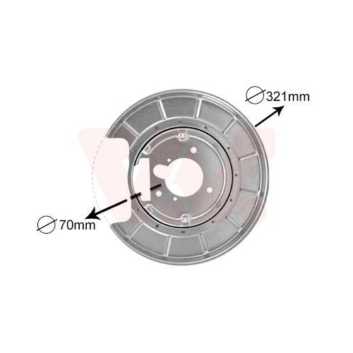 VAN WEZEL Spritzblech, Bremsscheibe 4047373