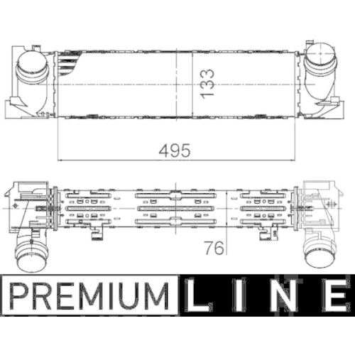 MAHLE Ladeluftkühler BEHR *** PREMIUM LINE *** CI 393 000P