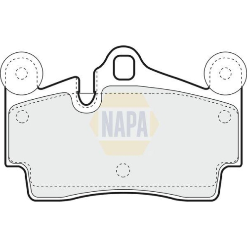 NAPA Bremsbelagsatz, Scheibenbremse NAPA NBP1319