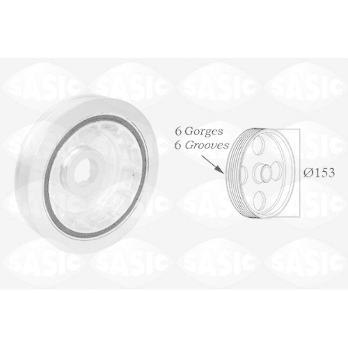 SASIC Riemenscheibe, Kurbelwelle 2150072