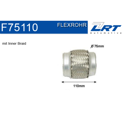 LRT Flexrohr, Abgasanlage F75110