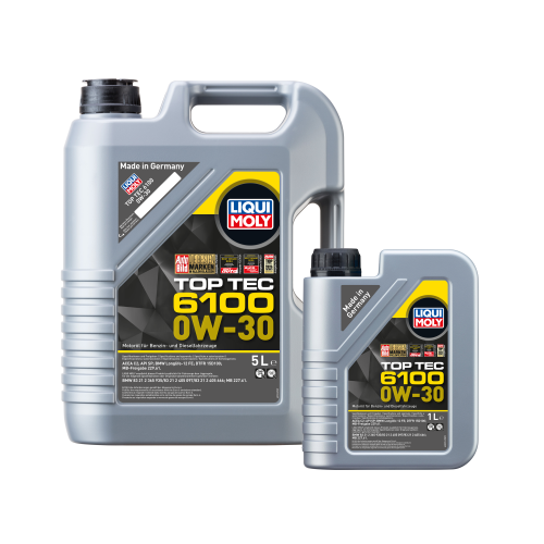 Liqui Moly Top Tec 6100 Motor&ouml;l Motoren&ouml;l 0W-30 6-Liter - 20771+20770
