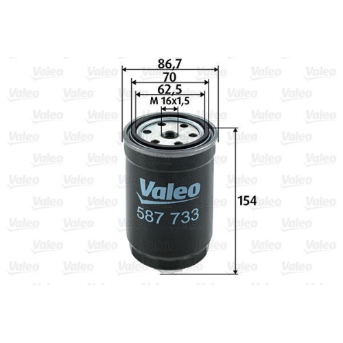 VALEO Kraftstofffilter 587733