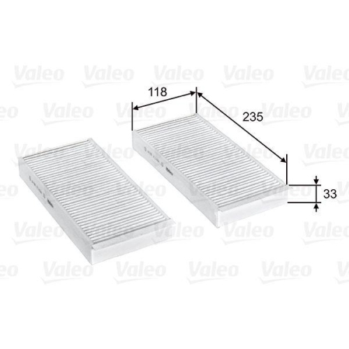 VALEO Filter, Innenraumluft VALEO ESSENTIAL 715812