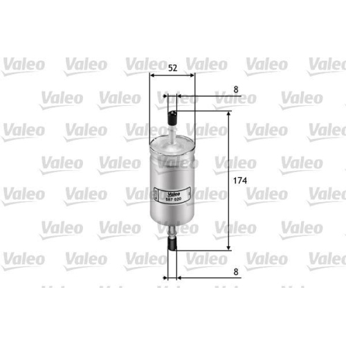 VALEO Kraftstofffilter 587020