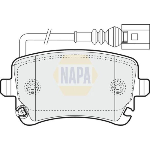 NAPA Bremsbelagsatz, Scheibenbremse NAPA NBP1321