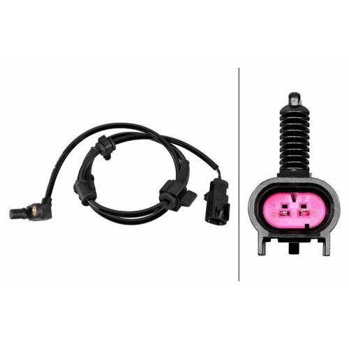 HELLA Sensor, Raddrehzahl 6PU 358 218-551