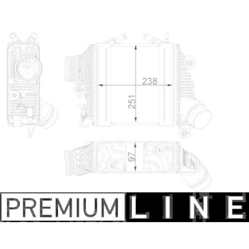 MAHLE Ladeluftk&uuml;hler BEHR *** PREMIUM LINE *** CI 411 000P