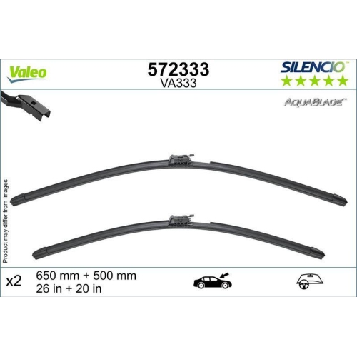 VALEO Wischblatt SILENCIO AQUABLADE SET 572333