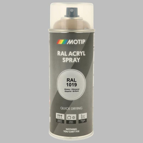 MOTIP Lack RAL 1019 graubeige hochglanz 400 ml 07065