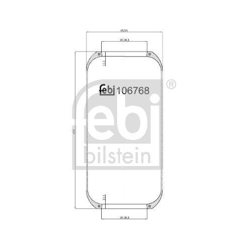 FEBI BILSTEIN Federbalg, Luftfederung 106768