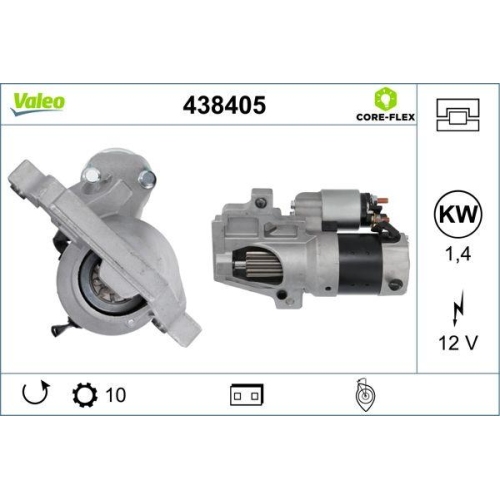 VALEO Starter VALEO CORE-FLEX 438405