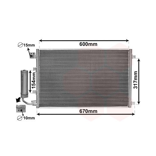 VAN WEZEL Kondensator, Klimaanlage 13015281