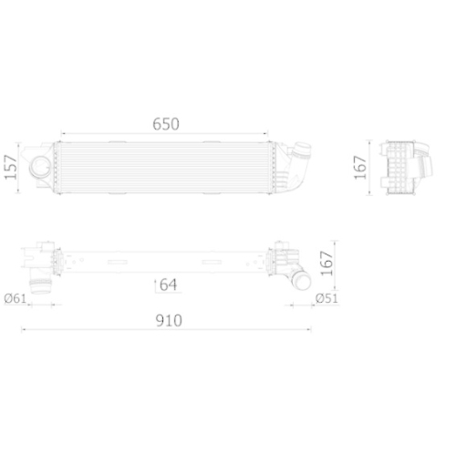MAHLE Ladeluftk&uuml;hler BEHR *** PREMIUM LINE *** CI 701 000P