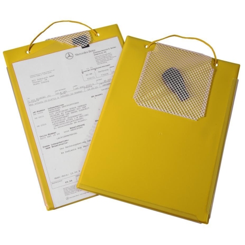 Auftragstasche Edge DIN A4, mit , mit Schl&uuml;sselfach Klettverschluss Gelb EICHNER
