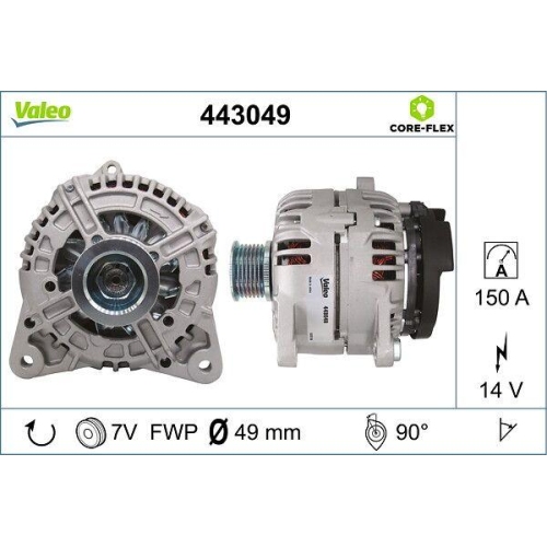 VALEO Generator VALEO CORE-FLEX 443049