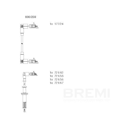 BREMI Z&uuml;ndleitungssatz 600/259