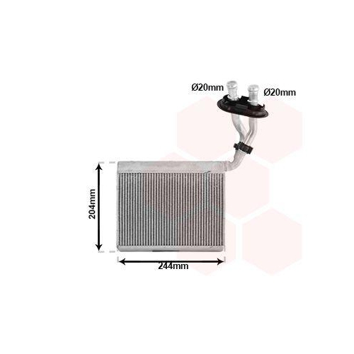 VAN WEZEL W&auml;rmetauscher, Innenraumheizung 58016709