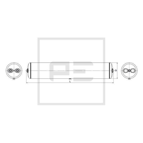 PE Automotive Luftbeh&auml;lter, Druckluftanlage 076.457-81A