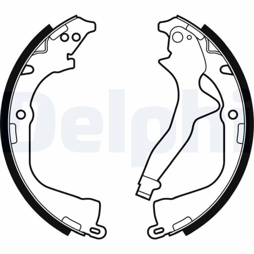 DELPHI Bremsbackensatz LS2056