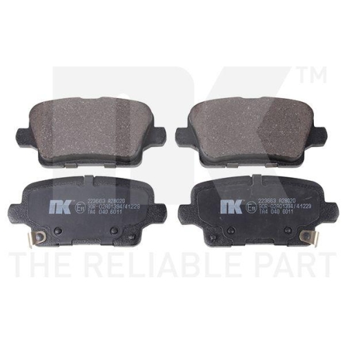 NK Bremsbelagsatz, Scheibenbremse 223663