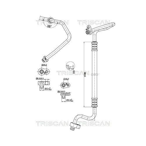 TRISCAN Hochdruck-/Niederdruckleitung, Klimaanlage 9010 29032