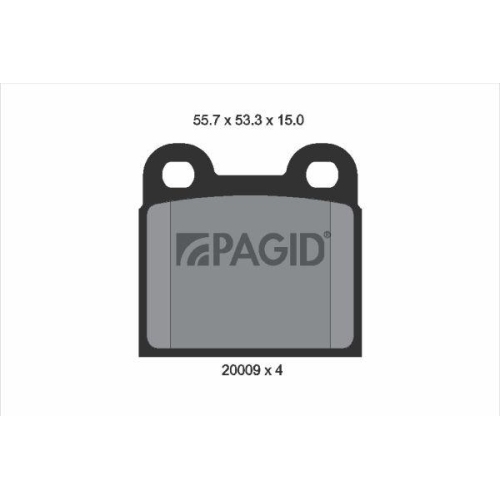 PAGID Bremsbelagsatz, Scheibenbremse T0455N