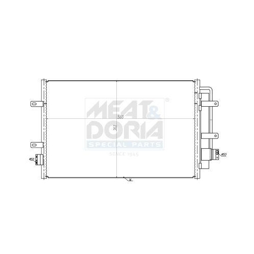 MEAT & DORIA Kondensator, Klimaanlage 991254