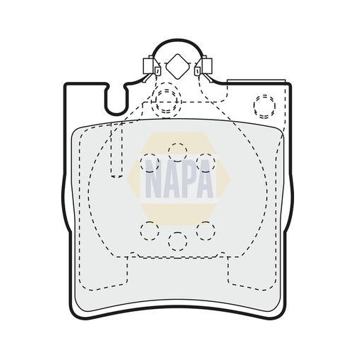 NAPA Bremsbelagsatz, Scheibenbremse NAPA NBP1333