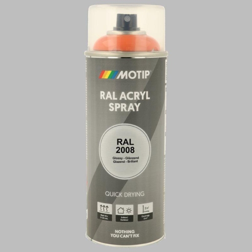 MOTIP Lack RAL 2008 hellrotorange hochglanz 400 ml 07085
