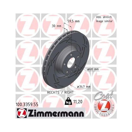 ZIMMERMANN Bremsscheibe BLACK Z 100.3359.55