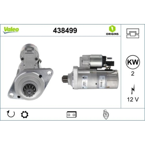 VALEO Starter VALEO ORIGINS - NEW O.E. TECHNOLOGIE 438499