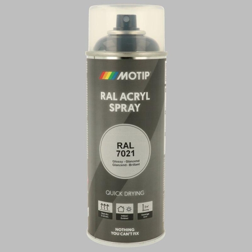 Lackspray Farbe schnell trocknend RAL 7021 schwarzgrau hochglanz 400ml 07149