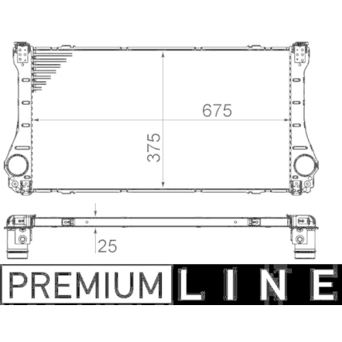 MAHLE Ladeluftkühler BEHR *** PREMIUM LINE *** CI 462 000P