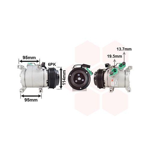 VAN WEZEL Kompressor, Klimaanlage 8201K716