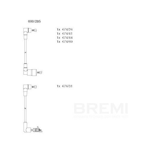 BREMI Z&uuml;ndleitungssatz 600/285