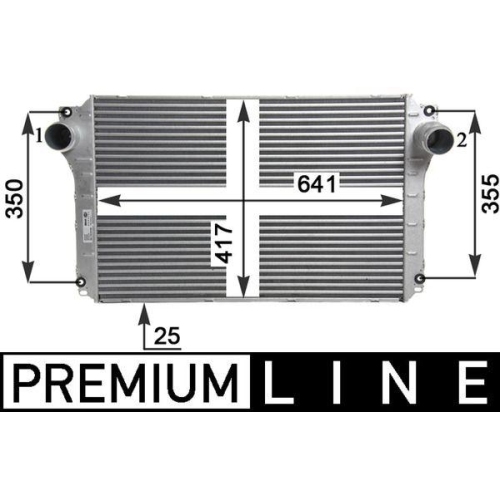 MAHLE Ladeluftkühler BEHR *** PREMIUM LINE *** CI 463 000P
