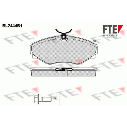 FTE Bremsbelagsatz, Scheibenbremse