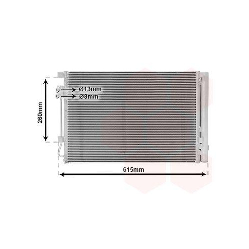 VAN WEZEL Kondensator, Klimaanlage 83005280