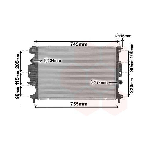 VAN WEZEL K&uuml;hler, Motork&uuml;hlung 18012714