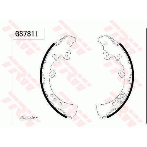 TRW Bremsbackensatz GS7811