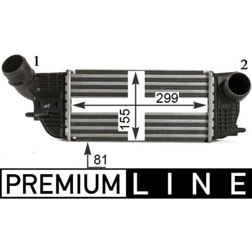MAHLE Ladeluftk&uuml;hler BEHR *** PREMIUM LINE *** CI 466 000P