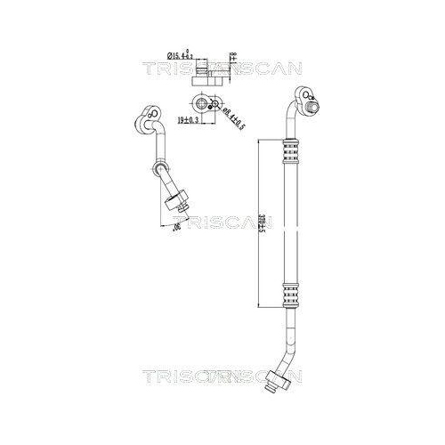 TRISCAN Hochdruck-/Niederdruckleitung, Klimaanlage 9010 29012